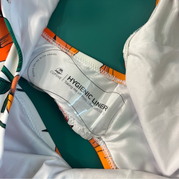 Tara Grinna Blue Top and Orange floral Bottoms bikini - Picture 10 of 11